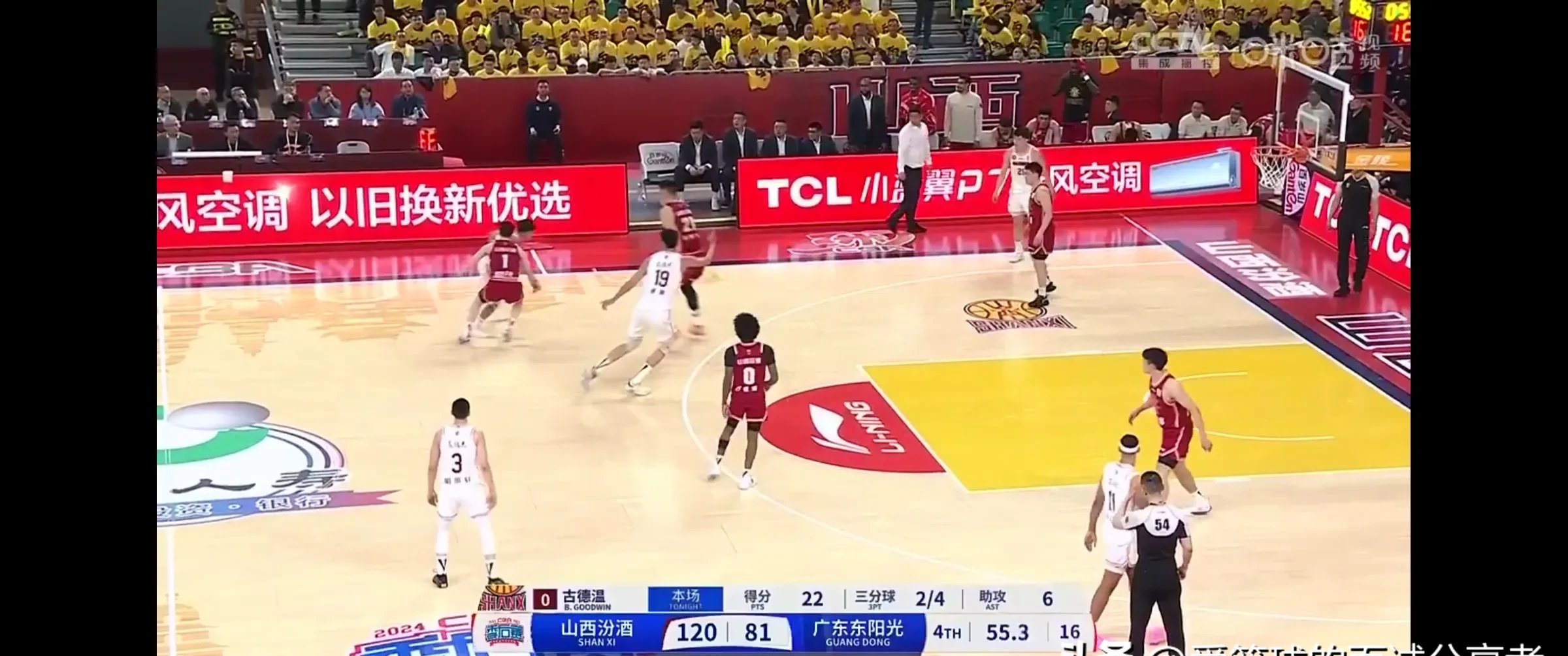 山西队在场上斩获胜利，表现抢眼